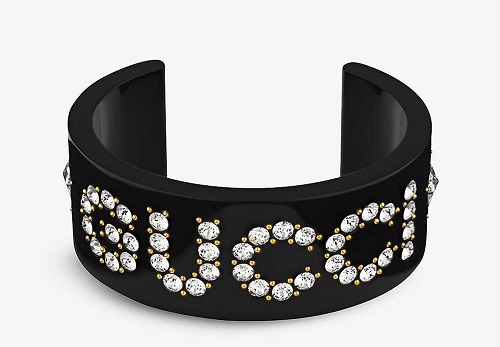 GUCCI Crystal-Embellished Cuff Bracelet