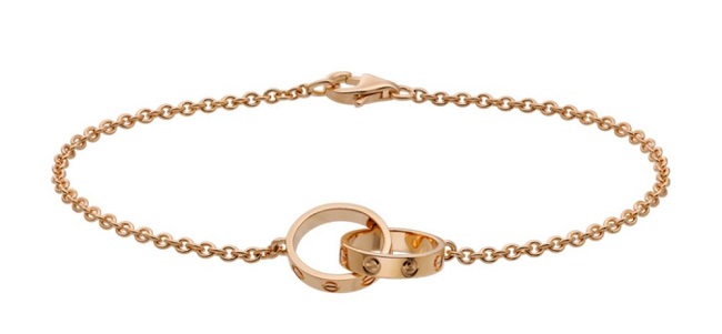 CARTIER Rose Gold Love Chain Bracelet